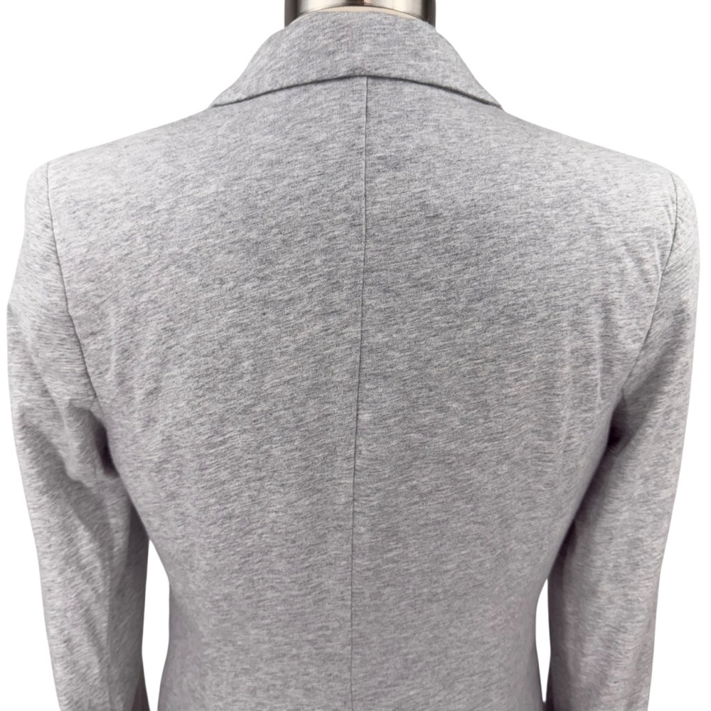 Cynthia Rowley Light Gray Lined Casual Office Long Sleeve Single Button Blazer - Picture 9 of 15